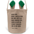 22Feels® Papa Osterkorb von Tochter Vater mit Henkel Ostergeschenk Tragetasche Ostern Deko Osternest Körbchen Hasenohren (Beige/Grün)-Ostern Tragetasche-22Feels