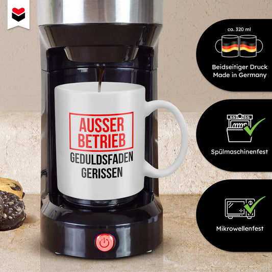 22Feels® Lustige Tasse mit Spruch: - Büro Geschenkidee (Weiss, 320ml)-Weisse Tasse 320ml-22Feels