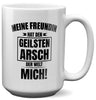 22Feels® Freund Geschenk zum Jahrestag, Valentinstag etc. - XL Tasse mit Spruch: Geilster A-sch (Weiss, 440ml)-Weisse XL Tasse 440ml-22Feels