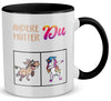 22Feels® Mama Geschenk - Tasse mit Spruch: Andere Mütter Du (Einhorn) (Weiss-Schwarz, 320ml)-TwoTone Tasse Weiss-Schwarz 320ml-22Feels