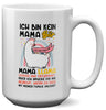 22Feels® Mama Geschenk - XL Tasse mit Spruch: Keine Bär, sondern Llama (Weiss, 440ml)-Weisse XL Tasse 440ml-22Feels