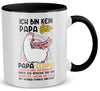 22Feels® Papa Geschenk - Tasse mit Spruch: Kein Bär sondern Llama (Weiss-Schwarz, 320ml)-TwoTone Tasse Weiss-Schwarz 320ml-22Feels