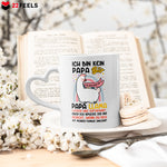 22Feels® Geschenk für Papas - Tasse mit Spruch (Herzhenkel, Weiss, 320ml)-Tasse Weiss Herzhenkel 320ml-22Feels