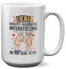 22Feels® Paar Geschenk zum Jahrestag, Hochzeitstag, Valentinstag etc. - XL Tasse mit Spruch: Liebe bedeutet (Weiss, 440ml)-Weisse XL Tasse 440ml-22Feels