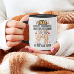 22Feels® Paar Geschenk zum Jahrestag, Hochzeitstag, Valentinstag etc. - Tasse mit Spruch: Liebe bedeutet (Weiss-Schwarz, 320ml)-TwoTone Tasse Weiss-Schwarz 320ml-22Feels