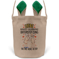 22Feels® Männer Frauen Osterkorb Liebe Paar Ehefrau Ehemann Freund Freundin Ostern mit Henkel Ostergeschenk Tragetasche Ostern Deko Osternest Körbchen Hasenohren (Beige/Grün)-Ostern Tragetasche-22Feels