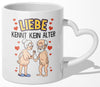 22Feels® Paar Geschenk zum Jahrestag, Hochzeitstag, Valentinstag etc. - Tasse mit Spruch (Herzhenkel, Weiss, 320ml)-Tasse Weiss Herzhenkel 320ml-22Feels
