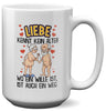 22Feels® Paar Geschenk zum Jahrestag, Hochzeitstag, Valentinstag etc. - XL Tasse mit Spruch: Liebe kennt kein Alter (Weiss, 440ml)-Weisse XL Tasse 440ml-22Feels