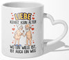 22Feels® Paar Geschenk zum Jahrestag, Hochzeitstag, Valentinstag etc. - Tasse mit Spruch (Herzhenkel, Weiss, 320ml)-Tasse Weiss Herzhenkel 320ml-22Feels