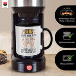 22Feels® Paar Geschenk zum Jahrestag, Hochzeitstag, Valentinstag etc. - Tasse mit Spruch: Liebe kennt kein Alter (Weiss-Schwarz, 320ml)-TwoTone Tasse Weiss-Schwarz 320ml-22Feels
