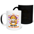 22Feels® Geschenk für Gamer - Zaubertasse mit Spruch: Nerv Nicht, Bin Am Zocken (Matt-Schwarz und Weiss, 320ml)-Farbwechsel Tasse Matt 320ml-22Feels