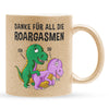 22Feels® Frauen Geschenk zum Jahrestag, Hochzeitstag, Valentinstag etc. - Glitzertasse mit Spruch: Danke für all die Roargasmen (Gold, 320ml)-Glitzertasse Gold 320ml-22Feels