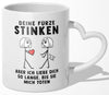 22Feels® Lesbische Frau Geschenk zum Jahrestag, Hochzeitstag, Valentinstag etc. - Tasse mit Spruch (Herzhenkel, Weiss, 320ml)-Tasse Weiss Herzhenkel 320ml-22Feels