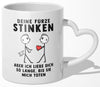 22Feels® Schwuler Mann Geschenk zum Jahrestag, Hochzeitstag, Valentinstag etc. - Tasse mit Spruch (Herzhenkel, Weiss, 320ml)-Tasse Weiss Herzhenkel 320ml-22Feels
