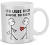 22Feels® Geschenk für schwule Männer - Tasse mit Spruch (Weiss, 320ml)-Weisse Tasse 320ml-22Feels