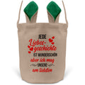 22Feels® Männer Frauen Osterkorb Ehefrau Ehemann Freund Freundin Ostern mit Henkel Ostergeschenk Tragetasche Ostern Deko Osternest Körbchen Hasenohren (Beige/Grün)-Ostern Tragetasche-22Feels
