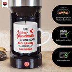 22Feels® Paar Geschenk zum Jahrestag, Hochzeitstag, Valentinstag etc. - Tasse mit Spruch (Herzhenkel, Weiss, 320ml)-Tasse Weiss Herzhenkel 320ml-22Feels