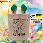 22Feels® Männer Frauen Osterkorb Ehefrau Ehemann Freund Freundin Ostern mit Henkel Ostergeschenk Tragetasche Ostern Deko Osternest Körbchen Hasenohren (Beige/Grün)-Ostern Tragetasche-22Feels