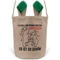 22Feels® Männer Frauen Osterkorb Ehefrau Ehemann Freund Freundin Ostern mit Henkel Ostergeschenk Tragetasche Ostern Deko Osternest Körbchen Hasenohren (Beige/Grün)-Ostern Tragetasche-22Feels