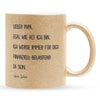 22Feels® Papa Geschenk von Sohn - Glitzertasse mit Spruch: Egal wie alt ich bin (Gold, 320ml)-Glitzertasse Gold 320ml-22Feels