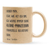 22Feels® Papa Geschenk von Tochter - Glitzertasse mit Spruch: Egal wie alt ich bin (Gold, 320ml)-Glitzertasse Gold 320ml-22Feels