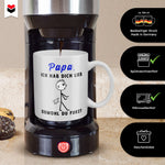 22Feels® ORIGINAL Geschenk-Tasse mit Spruch - Papa, Ich Hab Dich Lieb, Obwohl Du Furzt (Weiss, 320ml)-Weisse Tasse 320ml-22Feels