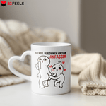 22Feels® Paar Geschenk zum Jahrestag, Hochzeitstag, Valentinstag etc. - Tasse mit Spruch (Herzhenkel, Weiss, 320ml)-Tasse Weiss Herzhenkel 320ml-22Feels