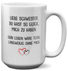 22Feels® Schwester Geschenk - XL Tasse mit Spruch (Weiss, 440ml)-Weisse XL Tasse 440ml-22Feels