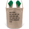 22Feels® Mama Osterkorb von Sohn Mutter mit Henkel Ostergeschenk Tragetasche Ostern Deko Osternest Körbchen Hasenohren (Beige/Grün)-Ostern Tragetasche-22Feels