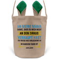 22Feels® Mama Osterkorb von Sohn Mutter mit Henkel Ostergeschenk Tragetasche Ostern Deko Osternest Körbchen Hasenohren (Beige/Grün)-Ostern Tragetasche-22Feels