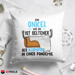22Feels® Onkel Geschenk - Kissen mit Spruch (Weiss 40x40cm)-Kissen Weiss 40x40-22Feels