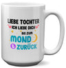 22Feels® Tochter Geschenk - XL Tasse mit Spruch (Weiss, 440ml)-Weisse XL Tasse 440ml-22Feels