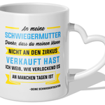22Feels® Schwiegermutter Geschenk von Schwiegertochter bzw. Braut - Tasse mit Spruch (Herzhenkel, Weiss, 320ml)-Tasse Weiss Herzhenkel 320ml-22Feels