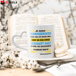 22Feels® Schwiegervater Geschenk von Schwiegertochter bzw. Braut - Tasse mit Spruch (Herzhenkel, Weiss, 320ml)-Tasse Weiss Herzhenkel 320ml-22Feels