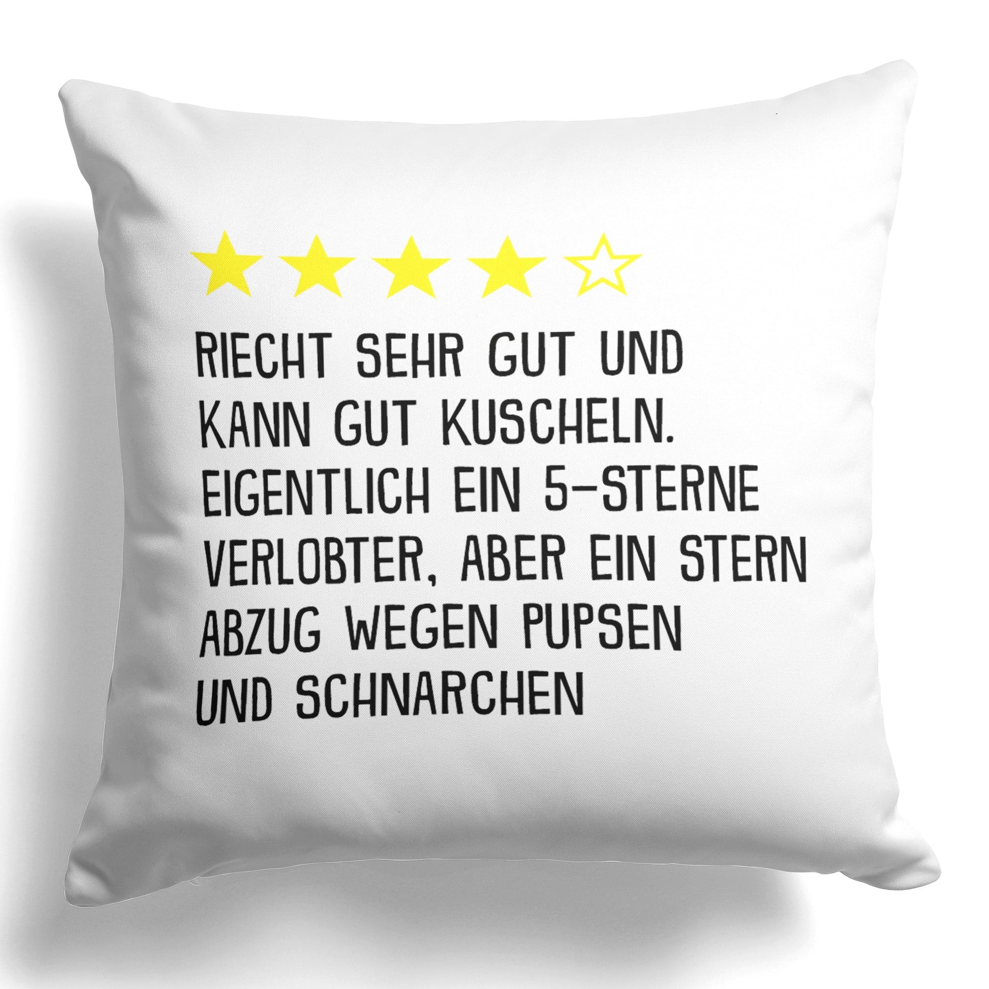 22Feels® Verlobter Geschenk - Kissen mit Spruch (Weiss 40x40cm)-Kissen Weiss 40x40-22Feels
