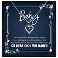 22Feels® Romantisches Geschenk für Frauen zum Jahrestag, Valentinstag, Hochzeitstag und co. - Echt Silber 925/000 Schmuckset: Herz Halskette mit Botschaftskarte-Schmuck mit Botschaftskarte - Herz21-22Feels