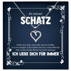 22Feels® Romantisches Geschenk für Frauen zum Hochzeistag, Jahrestag, Valentinstag und co. - Echt Silber 925/000 Schmuckset: Herz Halskette mit Botschaftskarte-Schmuck mit Botschaftskarte - Herz21-22Feels