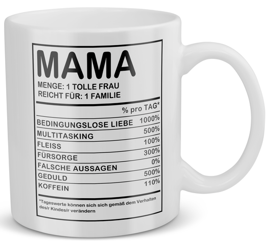 22Feels® Geschenk für Mamas - Tasse mit Spruch: Menge: 1 Tolle Frau (Weiss, 320ml)-Weisse Tasse 320ml-22Feels