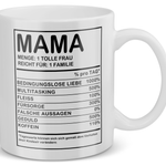 22Feels® Geschenk für Mamas - Tasse mit Spruch: Menge: 1 Tolle Frau (Weiss, 320ml)-Weisse Tasse 320ml-22Feels