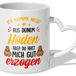 22Feels® Stiefvater Geschenk - Tasse mit Spruch (Herzhenkel, Weiss, 320ml)-Tasse Weiss Herzhenkel 320ml-22Feels