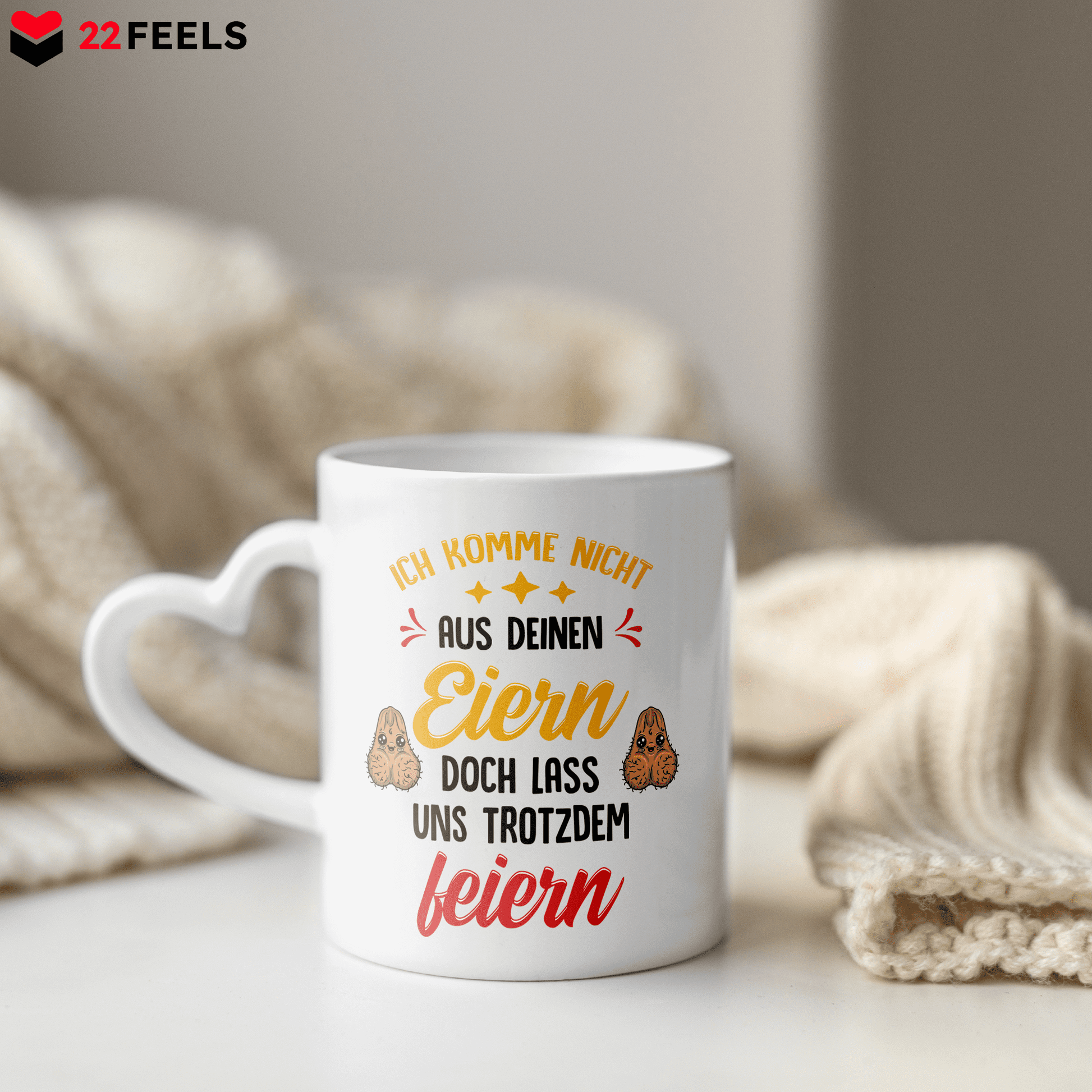 22Feels® Stiefvater Geschenk - Tasse mit Spruch (Herzhenkel, Weiss, 320ml)-Tasse Weiss Herzhenkel 320ml-22Feels