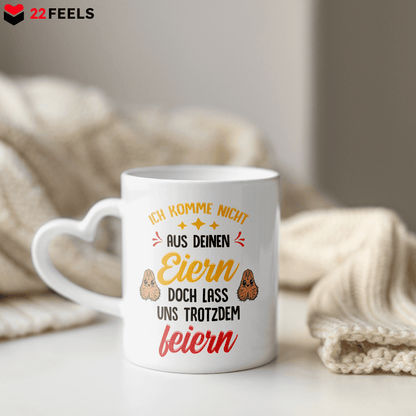 22Feels® Stiefvater Geschenk - Tasse mit Spruch (Herzhenkel, Weiss, 320ml)-Tasse Weiss Herzhenkel 320ml-22Feels