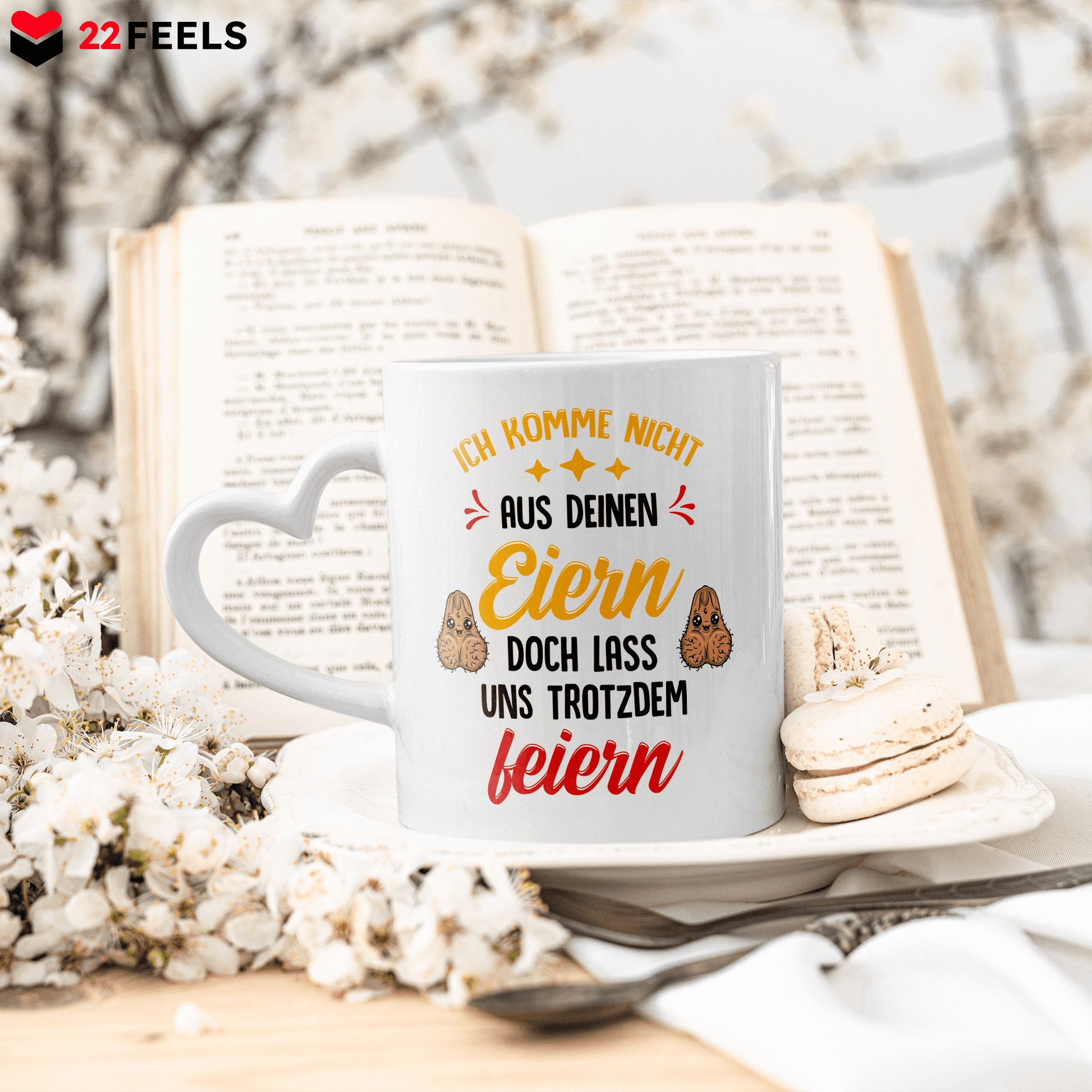 22Feels® Stiefvater Geschenk - Tasse mit Spruch (Herzhenkel, Weiss, 320ml)-Tasse Weiss Herzhenkel 320ml-22Feels