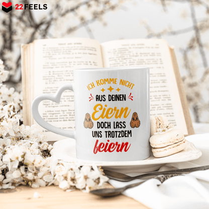 22Feels® Stiefvater Geschenk - Tasse mit Spruch (Herzhenkel, Weiss, 320ml)-Tasse Weiss Herzhenkel 320ml-22Feels