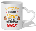 22Feels® Stiefvater Geschenk - Tasse mit Spruch (Herzhenkel, Weiss, 320ml)-Tasse Weiss Herzhenkel 320ml-22Feels