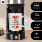 22Feels® Geschenk für Werdende Väter - Du Wirst Papa Tasse mit Spruch: Obwohl Wir Uns Noch Nicht Getroffen Haben (Weiss, 320ml)-Weisse Tasse 320ml-22Feels