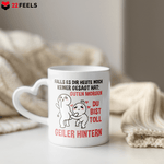 22Feels® Paar Geschenk zum Jahrestag, Hochzeitstag, Valentinstag etc. - Tasse mit Spruch (Herzhenkel, Weiss, 320ml)-Tasse Weiss Herzhenkel 320ml-22Feels