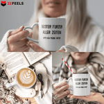 22Feels® Geschenk für Papas - Tasse mit Spruch (Herzhenkel, Weiss, 320ml)-Tasse Weiss Herzhenkel 320ml-22Feels