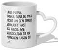 22Feels® Mama Geschenk - Tasse mit Spruch (Herzhenkel, Weiss, 320ml)-Tasse Weiss Herzhenkel 320ml-22Feels