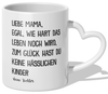 22Feels® Mama Geschenk von Tochter - Tasse mit Spruch (Herzhenkel, Weiss, 320ml)-Tasse Weiss Herzhenkel 320ml-22Feels